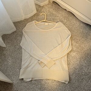 Altered state sheer Cream Long Sleeve Sweater